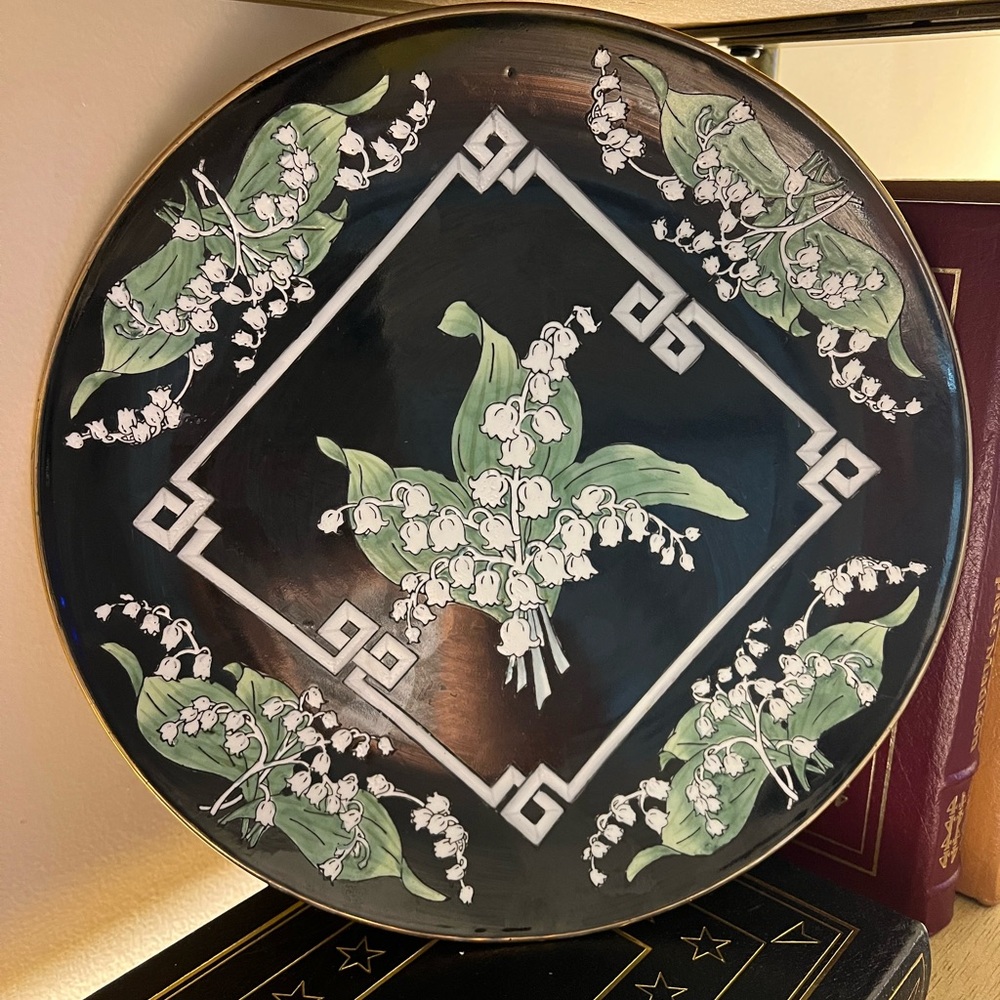 Vintage Andrea by Sadek decorative chinoiserie Plate